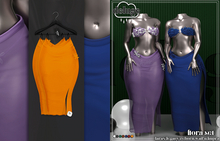 deluge. flora skirt  - orange [bxd]
