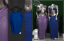 deluge. flora skirt  - royal [bxd]