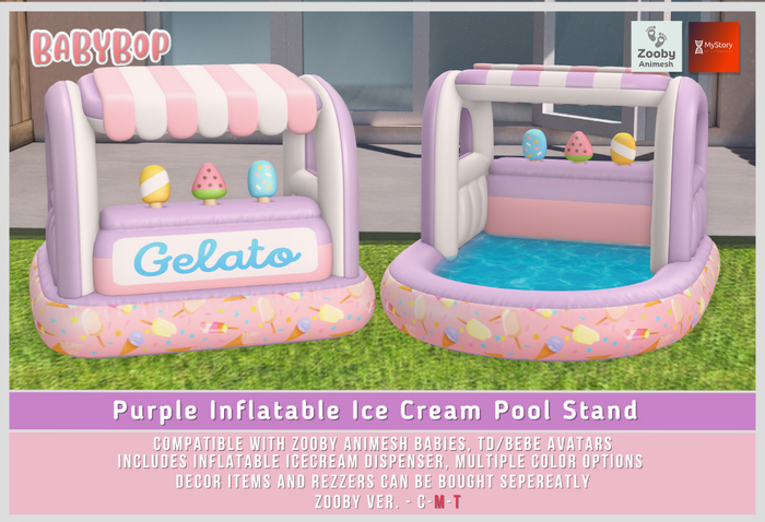 .:bb:.  Zooby - Ice Cream stand - Inflatable Pool - Purple