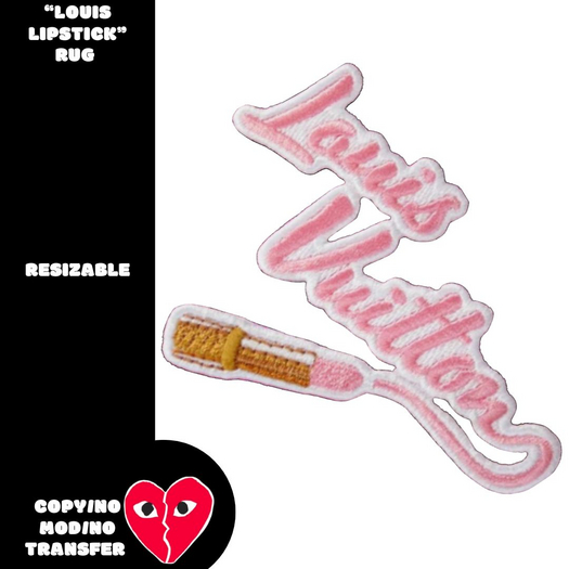 louis lipstick rug