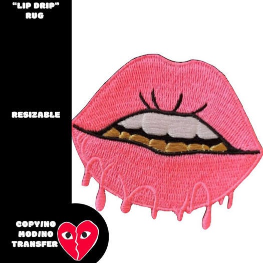 lip drip rug