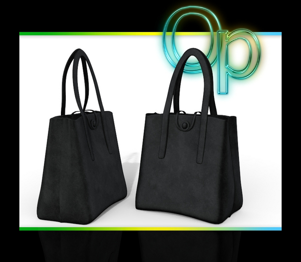 Black Suede HandBag