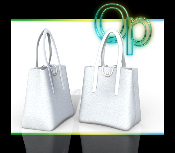 White Leather HandBag