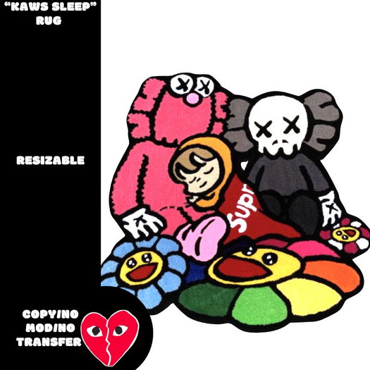 kaws sleep rug