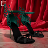 Emerald Butterfly Heels Kupra