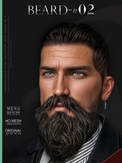 [//REBIRTH/]-BEARD_#02-Red