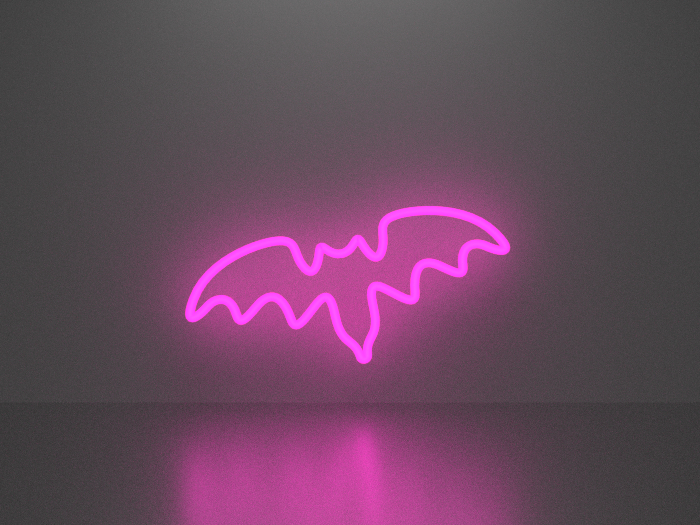Bat neon sign Full Permission