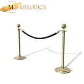 Gold Black Event Fence