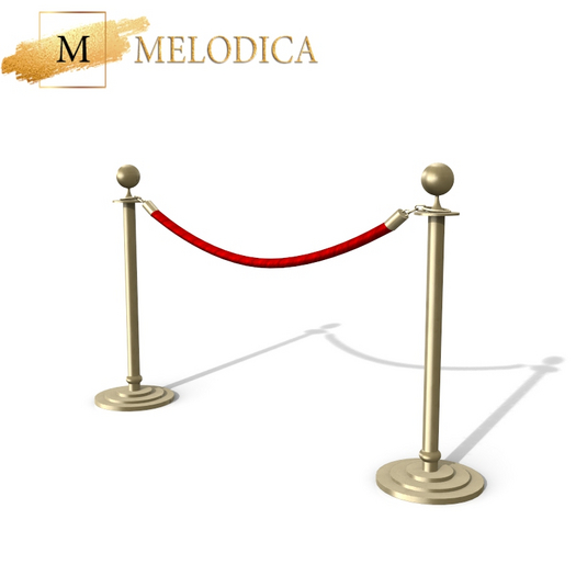 Gold Red Event Fence