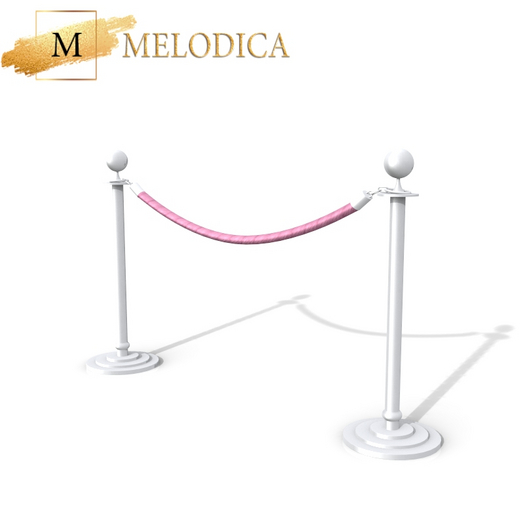 White Pink Event Fence