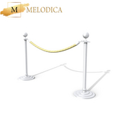 White Yellow Event Fence