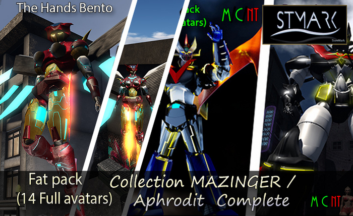 Fat Pack Collection MAZINGER / Aphrodit  Complete ( 14 avatars)