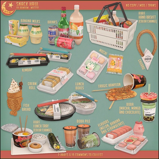 .random.Matter. - Snack Haul - Hand Basket - RARE