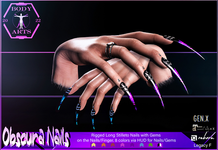 BodyArts - Obscura Gem Nails