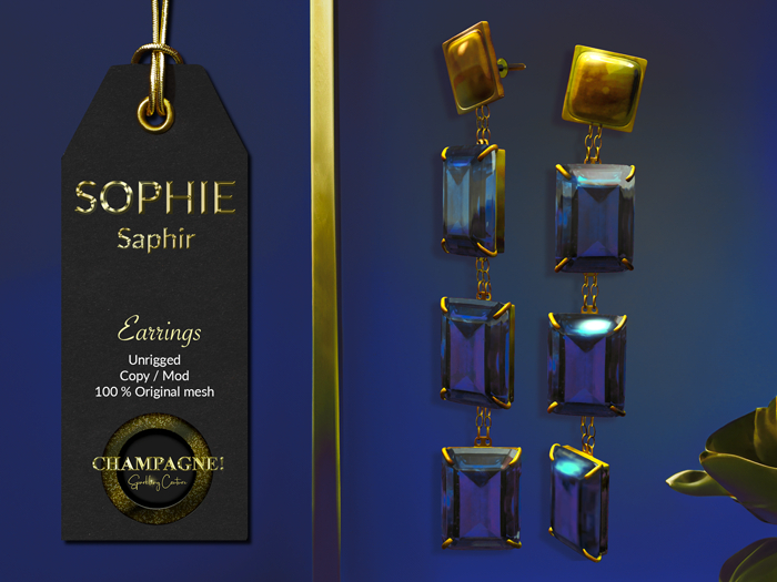 (C)SOPHIE Saphir - Earrings