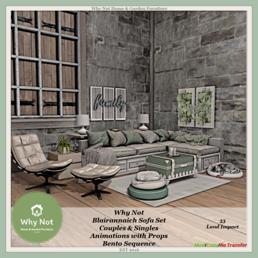 Why Not - Blairannaich Sofa Set-Boxed