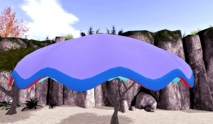 "M" Mesh IInside "M" Mesh high Poly Gazebo Roof