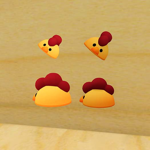 Chapeau de Poulet Yeux Noirs