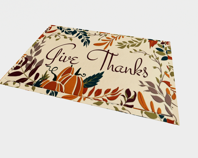 Thanksgiving Welcome Mat **Welcomes Guest**