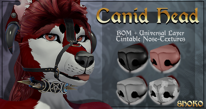 {Shoko} BARK Canid Head // Boopers