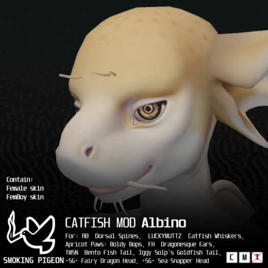 (SMOKING PIGEON) CATFISH Mod Albino
