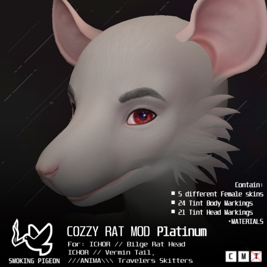 (SMOKING PIGEON) Cozzy Rat Platinum