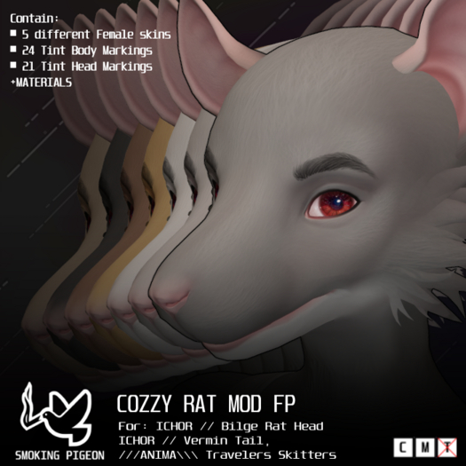 (SMOKING PIGEON) Cozzy Rat Mod FATPACK