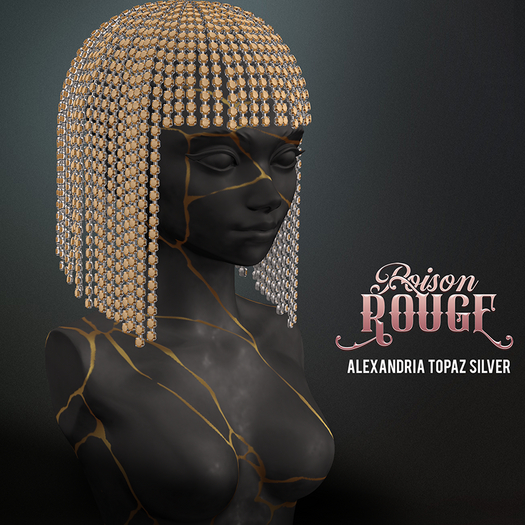 POISON ROUGE Alexandria Topaz Silver