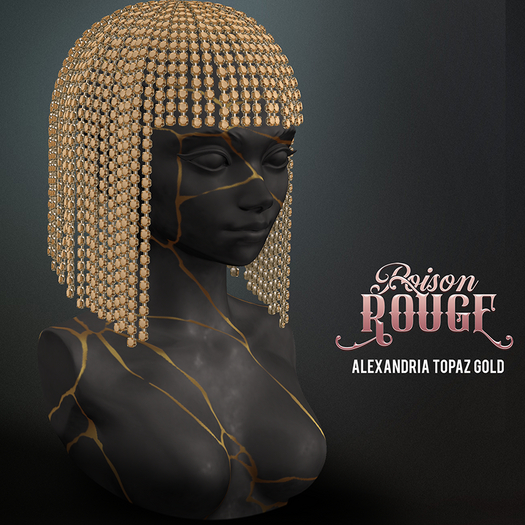 POISON ROUGE Alexandria Topaz Gold
