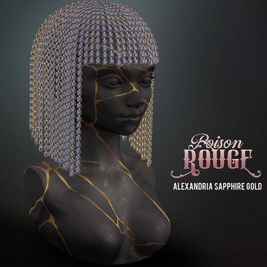 POISON ROUGE Alexandria Sapphire Gold
