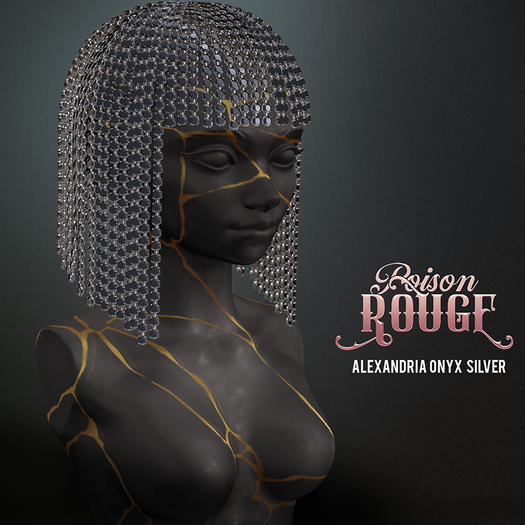 POISON ROUGE Alexandria Onyx Silver 