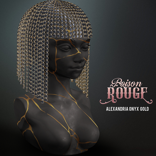 POISON ROUGE Alexandria Onyx Gold