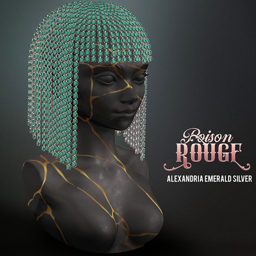 POISON ROUGE Alexandria Emerald Silver