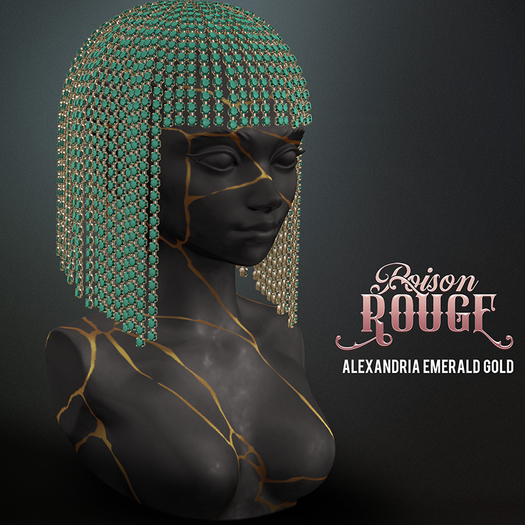 POISON ROUGE Alexandria Emerald Gold