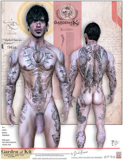Tattoo "Alpha Omega" by GoK
