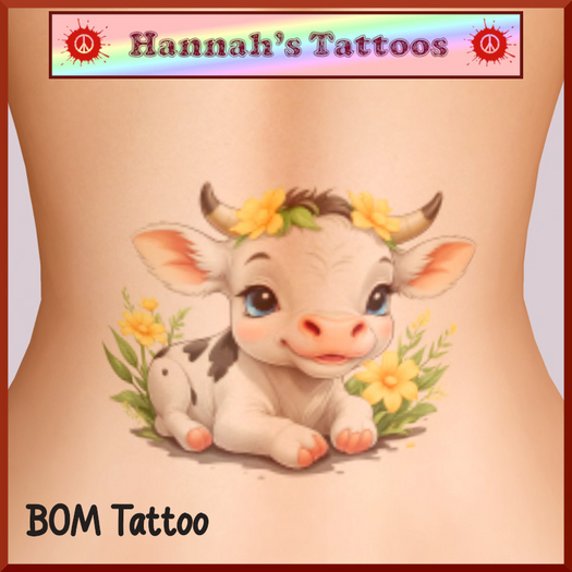 Baby Cow on Back