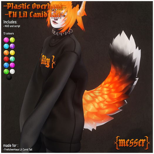 M! Lil Canid Tail - Plastic Overhaul | Texture Applier for FrettchenHaus Lil Canid Tail
