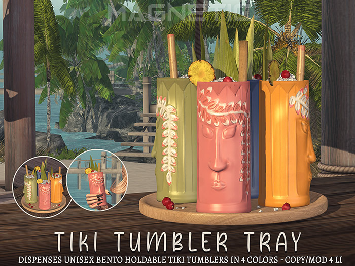 Magnetic - Tiki Tumbler Tray