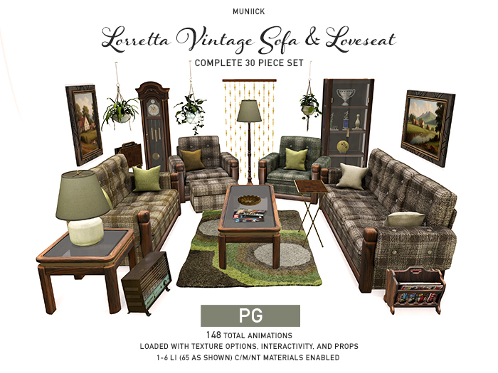 Muniick - (PG) Lorretta Living Room Complete Set