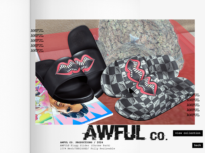 AWFUL. // 'Plugg Slides (Chrome Pack)