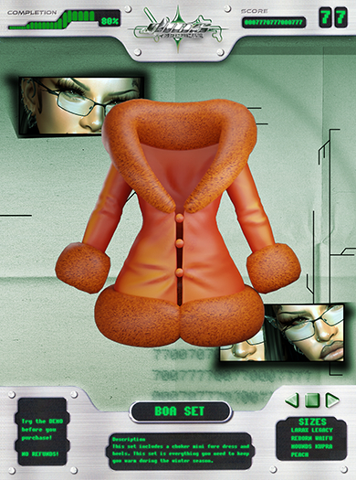 #Dios - Boa Fur Mini  [ Orange ] UNPACKER
