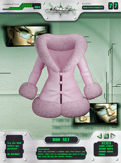 #Dios - Boa Fur Mini  [ Pink ] UNPACKER