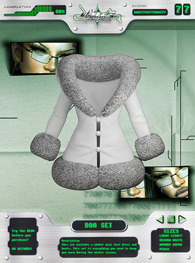 #Dios - Boa Fur Mini  [ White ] UNPACKER