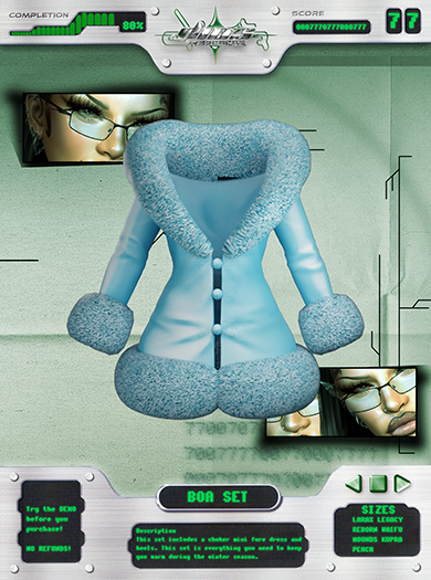 #Dios - Boa Fur Mini [ Blue ] UNPACKER
