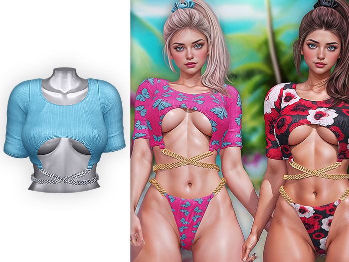 BONNICCI - Lilly Top (Light Blue)