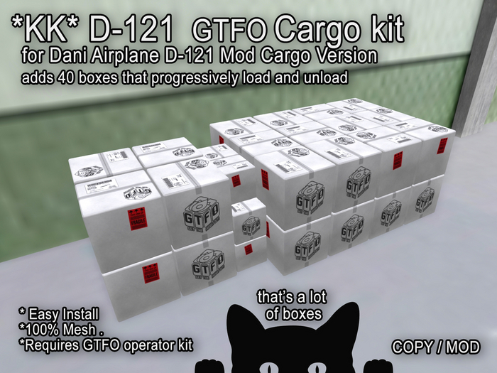 *KK* D-121 GTFO cargo conversion kit