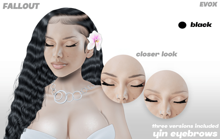 FallOut - Yin Brows (Lelutka EVOX)