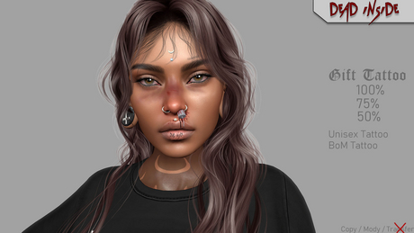 Second Life Marketplace - Dead Inside. Dead Inside Lip Tattoo GIFT [Evo X]