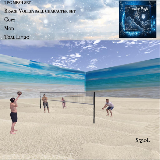 Beach Volleyball chaacter set-Box LI=20