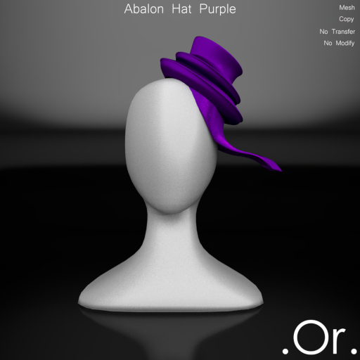. Or . Abalon Hat Purple